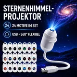 5D Galaxy Projektor 12/24in 1 USB Sternenhimmel Nachtlicht mit 24 Filmen 360° DE – Bild 6
