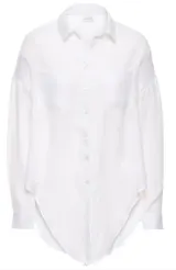Damen Bluse weiß weich fallend als Knotbluse pflegeleicht Größe 34 bis 48 neu 05 – Bild 1