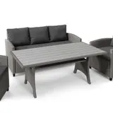 Gartenmöbel Set GENOVA Gartensitzgruppe aus Polyrattan – Bild 6