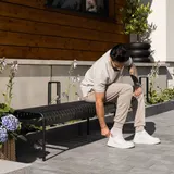 di volio Gartenbank BAISO 130 cm Metall wetterfest – Bild 2