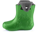 LADEHEID Gummistiefel Kinder Gefütterte Jungen Mädchen Thermo Regenschuhe 22-35 – Bild 3