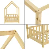 Kinderbett Sisimiut 70x140 cm Holzfarben [en.casa] – Bild 7