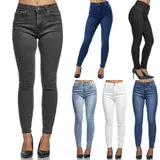 Tazzio Jeans Damen High Waist Skinny Fit Jeanshose Stretch Denim Hose – Bild 7