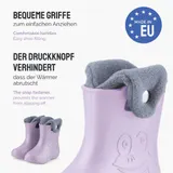 LADEHEID Gummistiefel Kinder Gefütterte Jungen Mädchen Thermo Regenschuhe 22-35 – Bild 3