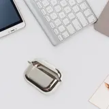 Stilvolle und waschbare galvanisierte für Airpods Hülle Silber Metall Abdeckun – Bild 10