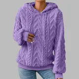 Damen Kapuzenpullover Winter Sweatshirt Freizeit Baggy Jumper Oberteile Tops – Bild 6