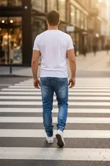 Reslad Jogging-Jeans Herren Relaxed Fit Jeans-Hose Jogginghose Jogger RS-2073 – Bild 4