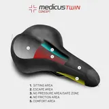 Fahrradsattel Wittkop Twin Medicus 1.0 - Herren Trekking - Gel – Bild 4
