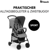 Hauck Sport Kinder Buggy Wagen SPORT Stahl Polyester Kunststoff grey – Bild 2