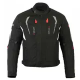 Herren Textiljacke Thermofutter Wasserdicht CE Protektoren Motorrad Roller Jacke – Bild 4