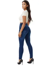 Tazzio Jeans Damen High Waist Skinny Fit Jeanshose Stretch Denim Hose – Bild 3