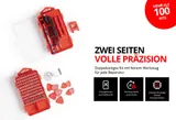 Werkzeugkoffer gefüllt mit Werkzeug Set 299 tlg. mit Trolleyfunktion mit Rollen – Bild 10