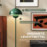 HOMCOM Stehlampe Wohnzimmer Stehleuchte mit rundem Schirm, Fußschalter Grün – Bild 8