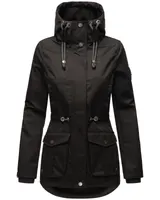Marikoo Designer Damen Übergangs Jacke leicht gefüttert Kapuze Herbst B931 NEU – Bild 2