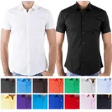 Redbridge Herren Hemd Hemden Freizeithemd Slim-Fit Kurzarmhemd Tailliert R-2156 – Bild 13