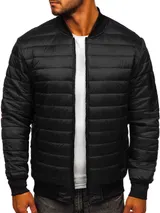 Sportjacke Übergangsjacke Sweatjacke Steppjacke Jacke Herren BOLF Bomberjacke – Bild 1