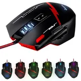 Gaming Maus Optische 8 Tasten 2500DPI MSDS 7 Farbe Gamer Mouse USB PC Computer – Bild 1