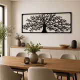 XXL Wandbild Lebensbaum Metall Bild Baum Metallbild Wanddeko 118 x 44 x 3,2 cm – Bild 3