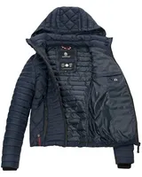 Marikoo Samtpfote Damen Jacke Steppjacke Frühling Übergangsjacke gesteppt Kapuze – Bild 6