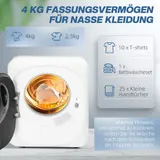 Mini Wäschetrockner mit 6 Programm 2,5 kg bis zu 60℃, 800W Freistehend Refurbish – Bild 6