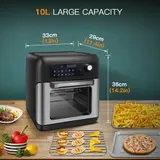 10L Heißluftfritteuse XXL Airfryer Fritteusen Heissluft Friteuse Backofen Ofen – Bild 11