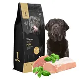 Hundefutter Trockenfutter Hund 12kg Getreidefrei mit Schwein Monoprotein 1DOG – Bild 1