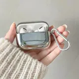 Stilvolle und waschbare galvanisierte für Airpods Hülle Silber Metall Abdeckun – Bild 5
