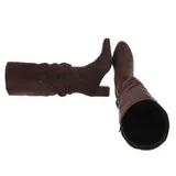 Damen Stiefel mit Reißverschluss Ital-Design 2438 in Braun – Bild 2