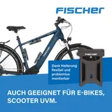 Faltschloss mit Halterung FISCHER Länge 85 cm Fahrradschloss Schlüssel schwarz – Bild 4