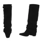 Damen Stiefel mit Reißverschluss und Reißverschluss Ital-Design 0276 in Schwarz – Bild 5