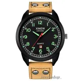 Sommer Herrenuhr Sportlich STOFF / LEDER Armband Uhr mit Leuchtziffern & Datum – Bild 1