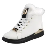Damen Stiefeletten Winter Sneaker High Warm Gefütterte Freizeit Schuhe Boots – Bild 1