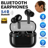 Bluetooth 5.4 Kopfhörer In-Ear Kabellos Ohrhörer mit Mikrofon Touch Headset – Bild 2