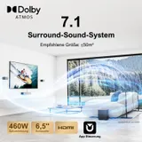 Ultimea Poseidon D80 Soundbar-Subwoofer 7.1-Kanal Lautsprecher-Kit, Dolby Atmos – Bild 2