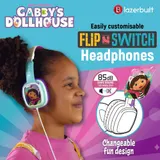 Gabbys Dollhouse Flip'n'Switch Wired Kid's Headphones With 8 Changeable Fun Desi – Bild 3
