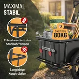 MONZANA® Fahrradanhänger Handwagen Transportanhänger Lastenanhänger Radanhänger – Bild 3