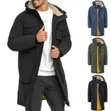 Indicode Herren Parka INKristof-Herrenmantel Winterparka Mantel Kapuze Parka – Bild 8