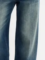 Damen Jeans Loose Fit in dunkel blau used Optik High Waist Gr. 36 - 54 neu 62115 – Bild 8