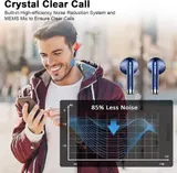 Drsaec NEU Wireless Earbuds Bluetooth 5.3 Kopfhörer mit 4 ENC Blau – Bild 4