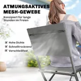 Gartenmöbel Set Klappbar Sitzgruppe 5-teilig Tisch mit 4 Stühlen Holzoptik – Bild 8
