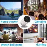 4K Mini Beamer Projektor HD 1080P LED Heimkino WiFi Bluetooth Tragbarer TV USB – Bild 3