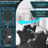 RE:SPORT® Hantel Set 3 Paar Neopren Kurzhanteln Hanteln Krafttraining Fitness – Bild 7