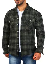 Herren Karo Flanellhemd Carisma Holzfäller Hemd warm kariert regular fit 8615 – Bild 1