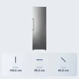 Gorenje Kühlschrank Freistehend Edelstahl Standgerät Gross Digital WLAN 185cm – Bild 8