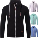 Sweatjacke Herren Zipper Kapuzenpullover Hoodie Pullover Männer Zip RS-1006 – Bild 6