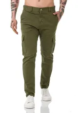 Redbridge Herren Chino Cargo Hose Denim Pants Jeans Basic Freizeithose Taschen – Bild 2