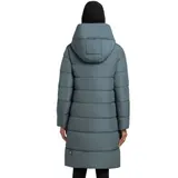 khujo Jilias5 Damen-Mantel Winterparka Steppmantel Winter-Jacke Parka Graublau – Bild 3