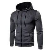 Herren Zipper Kapuzenpullover Sweatjacke Pullover Hoodie Sweatshirt Jacke Coat – Bild 1