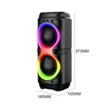 BLUETOOTH 5.0 LAUTSPRECHER RGB SUBWOOFER MUSIKBOX BOOMBOX PARTY LED MIT MIKROFON – Bild 17