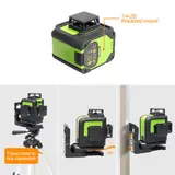12 Linien Kreuzlinienlaser Selbstnivellierenden Pulsfunktion Level+Laserdetektor – Bild 4
